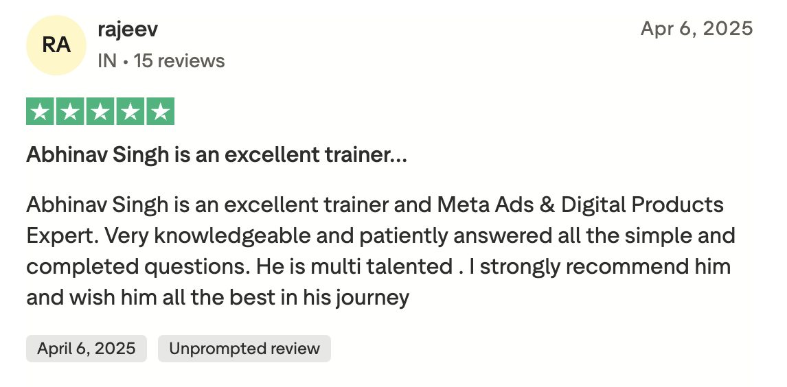 Student testimonial 4 for Abhinav Singh and Shikshantaram